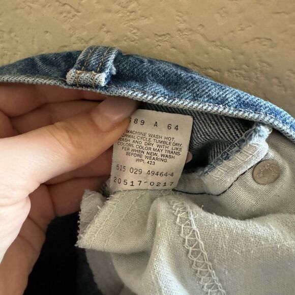 Vintage Orange Tab Levis 517 Boot Cut Jeans Sz 32 x 32 Mid Blue Made In USA - Picture 4 of 8